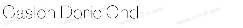 Caslon Doric Cnd字体转换